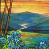 Orenco Originals Louis Comfort Tiffany Sunset -14 Count Counted Cross