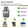 1/2 to 3/8 Water Line Adapter, Brass Compression reducer pipe