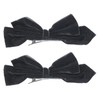 yueton 2PCS Black Velvet Bow Hair Clips Elegant Bow Side