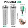 FunWorth 4Pcs 45mm Stainless Steel Hollow Screws, Sink Strainer Replacement