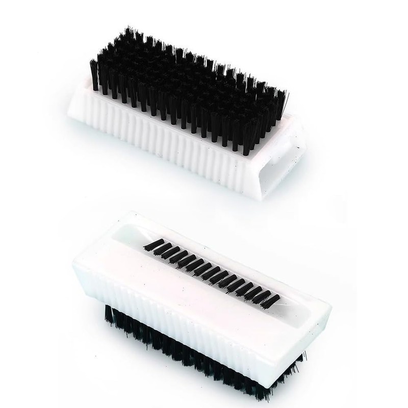 2 Pack Nail Brush Dual Surface Nail Scrubbers Fingernails Cleaning
