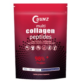 UUNZ Multi Collagen Protein Powder - Type I,II,III,V,X with Biotin, Hyaluronic Acid, Vitamin C - Unflavored Collagen Peptides Supplements(Multi Collagen Peptides 2lb)