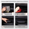 KVAEY Car Armrest Support Cover, Leather Adjustable Car Armrest Support