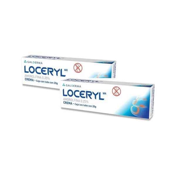Loceryl Crema Amorolfina 0.25% Pie De Atleta Micosis Pack 2