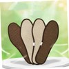 Outanaya 2pairs Bamboo Charcoal Insoles for Foot Care of Coffee