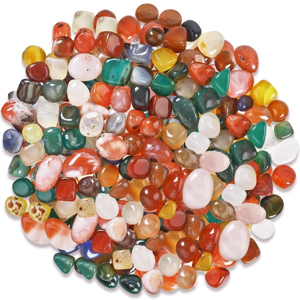 SOSMAR - 300 g Colourful Gemstones Tumbled Stones Set -