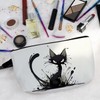 Livel lhood Black Cat Makeup Bag Angry Cat Small Organizer