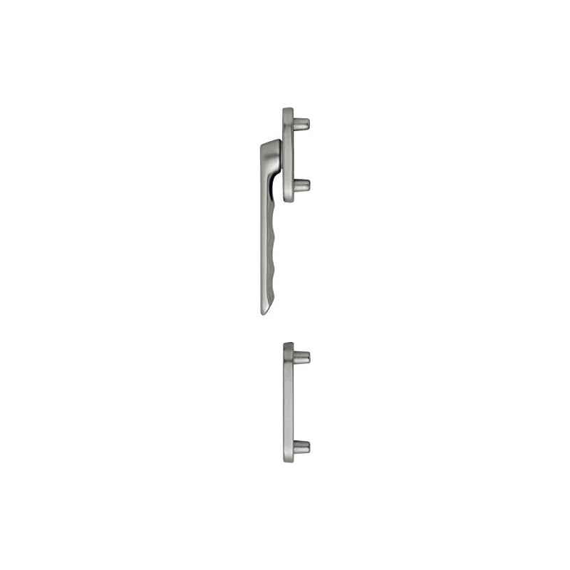 HOPPE LUXEMBOURG Balcony Door Handle Half Fitting Flat Exterior Stainless