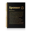 PUVOXHO Sponsor Definition 160 Blank Pages Spiral Notebook, New Chapter