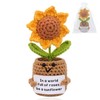 YUXIYAN Positive Sunflower Lovers Crochet Gifts for Women Men Mom