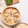 DEAUVIOR Bamboo Steamer Basket - Traditional Dumpling Steamer with Lid