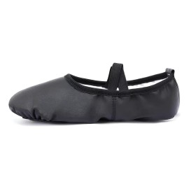 Zapatos De Ballet Para Niña Y Mujer, Piel De Pu Elástica