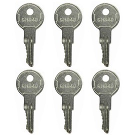 CH545 Keys Compatible with Truck Trailer RV Campers Car Hauler Tool Boxes Safety Cabinets Paddle Handle Lokes (Pack of 6)