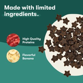 Jinx Beef & Banana Training Treats for Dogs and Puppies, Low-Calorie, All Natural, Slow-Smoked Real Beef, No Fillers 4oz