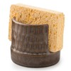 Zoeeker Sink Sponge Holder, Ceramic Dish Sponge Holder for Kitchen