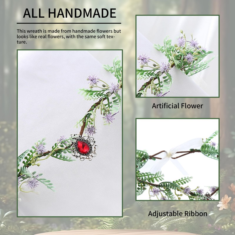 Elf Crown Elf Headpiece, Elf Ears Cosplay Accessories, Butterfly Earrings