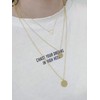 14k Gold Plated Layered Necklace for Women Trendy Multilayer Adjustable