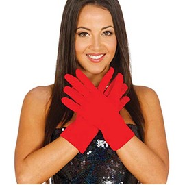 Red gloves adult size 25 cm