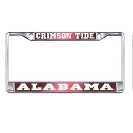 Craftique Alabama Crimson Tide Mirrored License Plate Frame