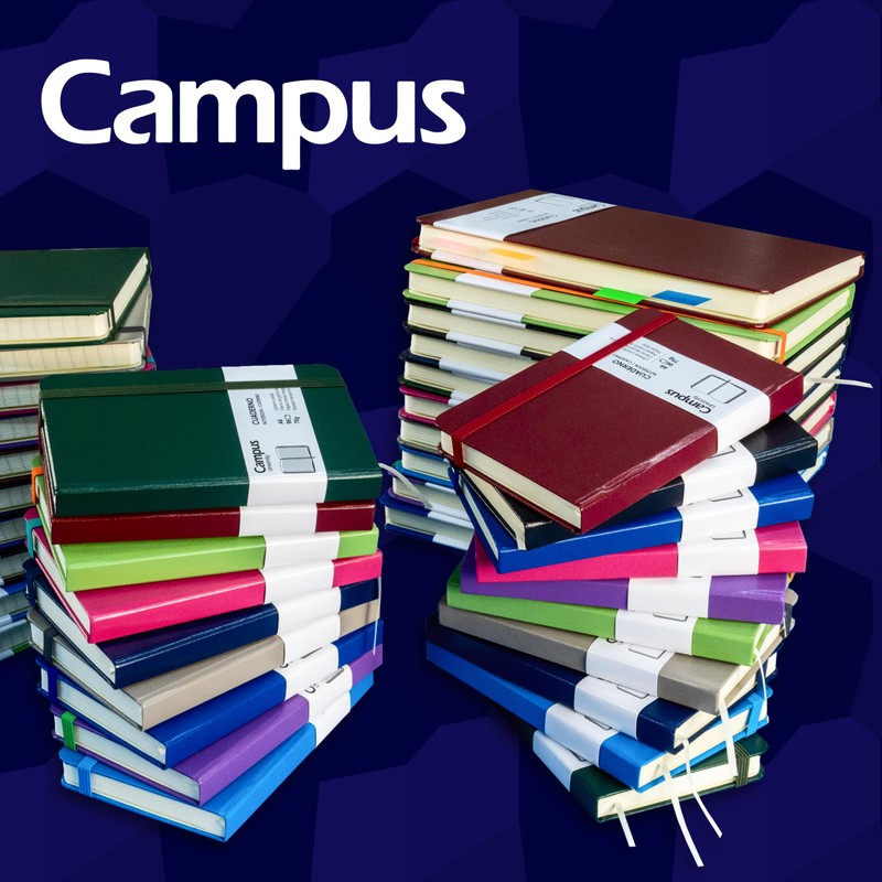 Campus Bullet Journal A5 Horizontal Ruled Notebook 7mm Hardback 96