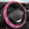 Mlanxi Camouflage Camo Pink 15 Inch Universal Steering Wheel Covers,
