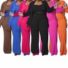 Women's Plus Size Two Piece Open Front Long Sleeve Blazer