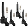 SCITOO Ignition Coil Coils & Iridium Spark Plugs fit for