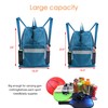 BeeGreen Gym Bag Drawstring Backpack With Zipper Pocket Swim Bag