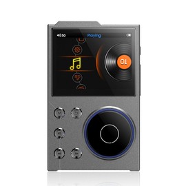 Mp3 Player with Bluetooth 5.3 HiFi Sound, Portable Digital Music Player HiFi MP3 Player with 2.4 Inch HD Screen Brushed Metal Finish for Kids Adults