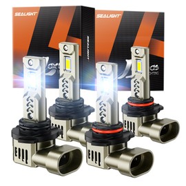 SEALIGHT 9005 9006 Fog light, Cool White Fog Light Bulbs, Plug and Play, Pack of 4