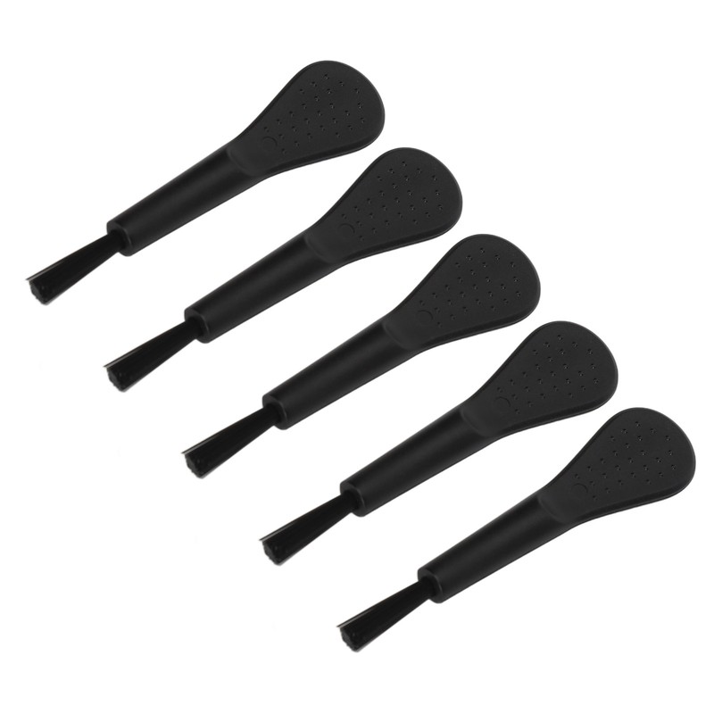 20pcs Black Handle Black Hair Sound Aid Cleaning Brush Professional