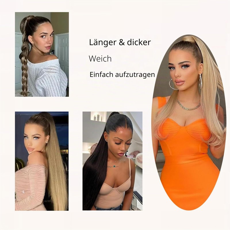 Pack of 2 Brown Braiding Ponytail Extension Braid With Hair