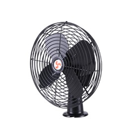 Volcode 12V 8" Heavy Duty Metal Dash Fan - 2 Speed RV Cooling Fan for Trucks, Marine, Motorhome & Commercial Vehicles Ventilation Bus Electric Fan