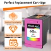 NineLeaf Remanufactured Ink Cartridge Replacement for HP 60XL 60 XL