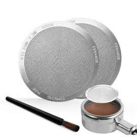 2-Pack 53.35mm Espresso Puck Screen, 0.2mm Ultra-Thin Metal Coffee Filter