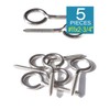 IMScrews 5pcs #11 x 2-3/4 Inch Screw Eyes Small Eyelet