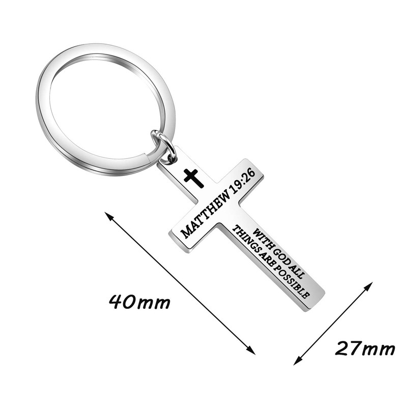 KUIYAI Matthew 19:26 with God All Things are Possible Cross