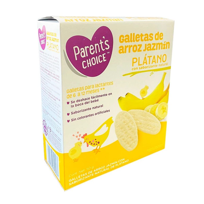 Galletas de arroz Jazmín Baby Parent's Choice para bebes, Sin
