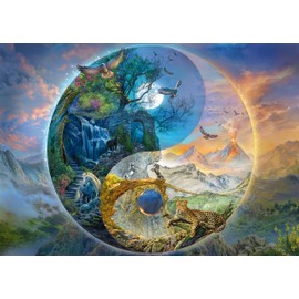 Schmidt Spiele 58596 Yin & Yang Mountain World Silvia Christoph Puzzle 1000 Pieces