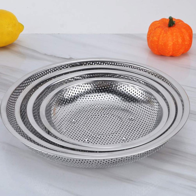 Insert Stainless Steel Insert Kitchen Sieve Fruit Sieve Vegetable Washing