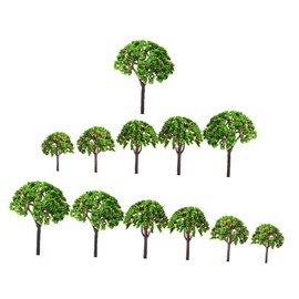 Parliky 12Pcs Realistic DIY Flower Tree Model Imitated Miniature Garden Decor for Sand Table Landscape Design for Micro Landscape Greening Projects