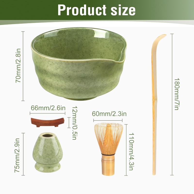 Matcha Set, 5 Pcs Matcha Kit Includes Matcha Bowl, Matcha