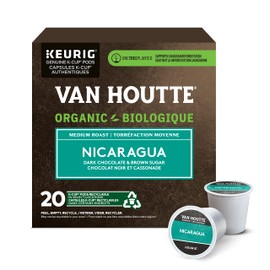 Van Houtte Nicaragua Organic Fairtrade K-Cup Coffee Pods, 20 Count For Keurig Coffee Makers