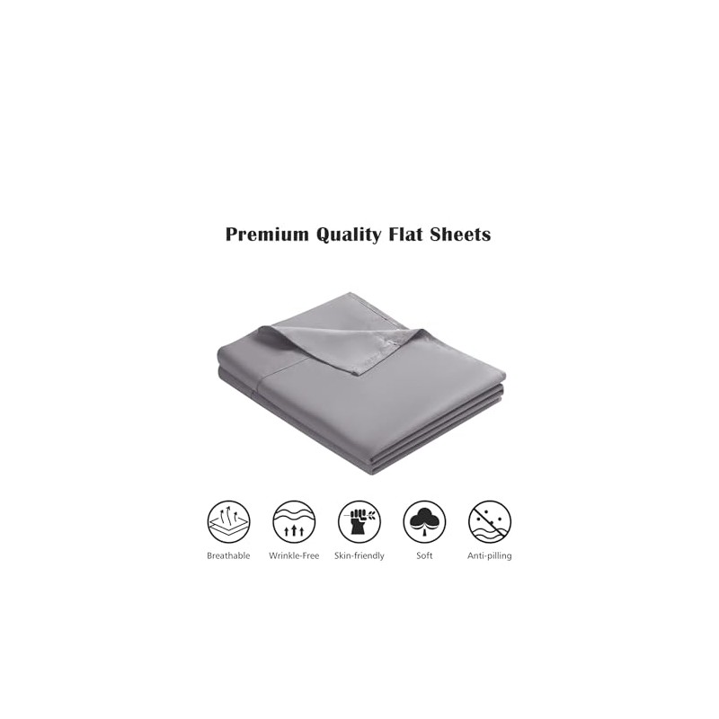 Wear & Snug Flat Sheet 100% Egyptian Cotton Flat Sheet