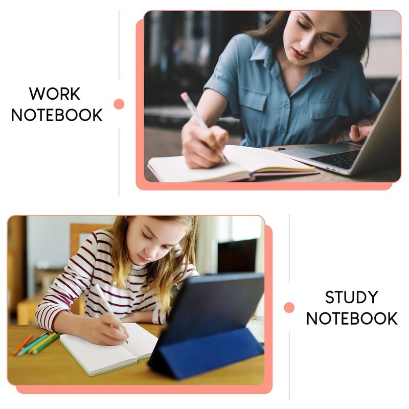 STATIONERY ISLAND Notebook A5 Lined Journal Hardcover with 120 g/m²
