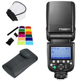 GODOX TT685II-C E-TTL Speedlite HSS 2.4G Wireless X System Compatible for Canon EOS T6i T6S T5 6D 70D 7D 5DIII 5DS 1DX Cameras, 580EXII 600EX-RT Flashes