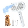Cepillo De Vapor Autolimpiante Para Perros Y Gatos