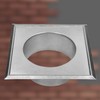 KOTARBAU® Stove Pipe Rosette Diameter 110 mm Galvanised Chimney Rose