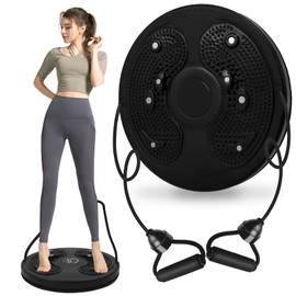 Twist Waist Disc Board with Drawstring, Waist Reducing Multifunctional Magnetic Balance Board Pedal, Resistance Bands Massage Foot Sole Home Fitness Equipment, Aerobic Exercises, Fitness Accessories