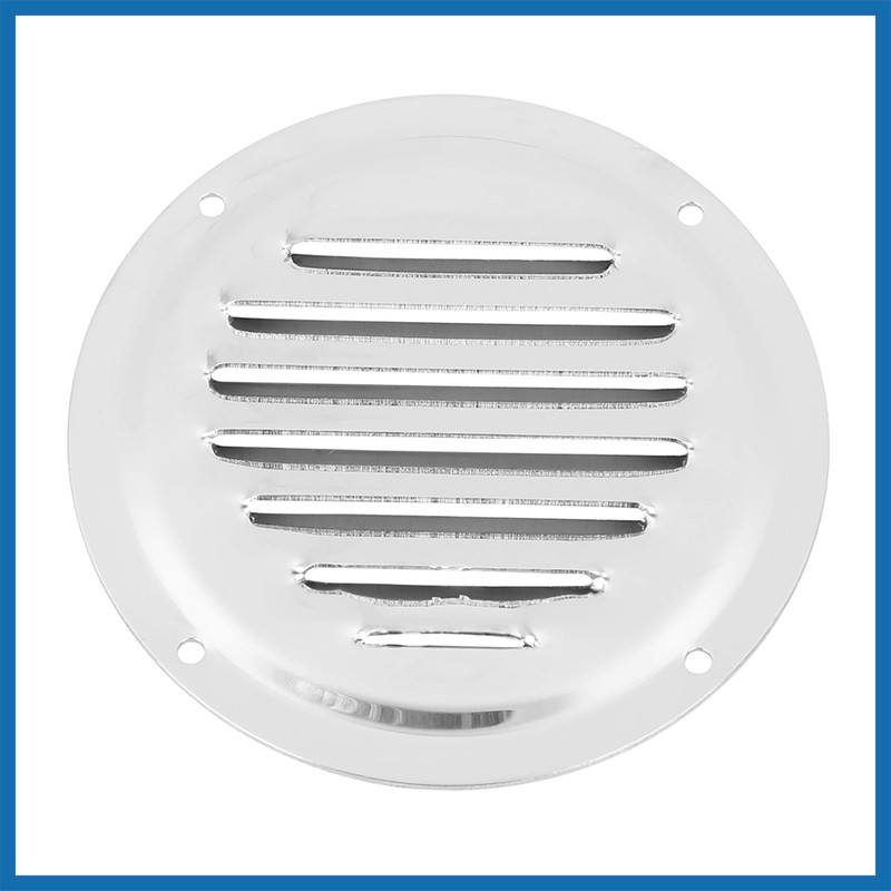 A ABSOPRO 2pcs 4 Inch Round Marine Boat Louvered Ventilation